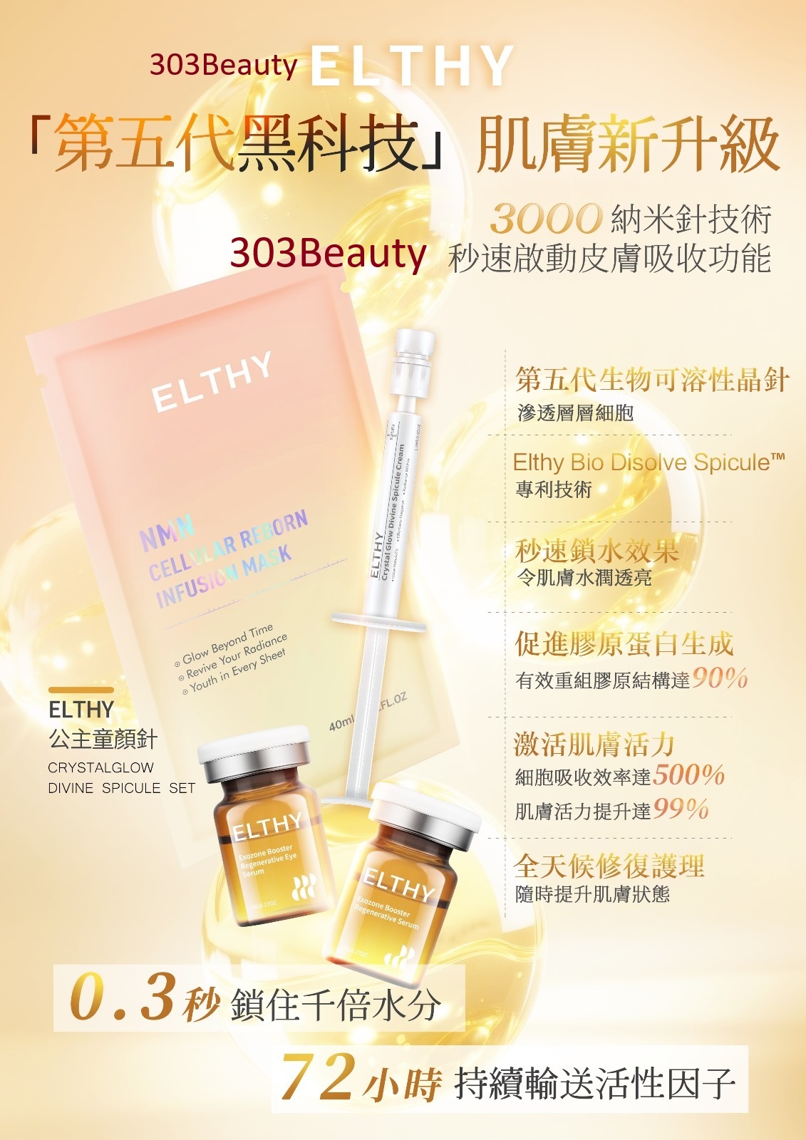第5代公主童顏針,無痛🥰功效顯著,超級鎖水,激活膠原蛋白,全天侯修護❤️即時亮麗.